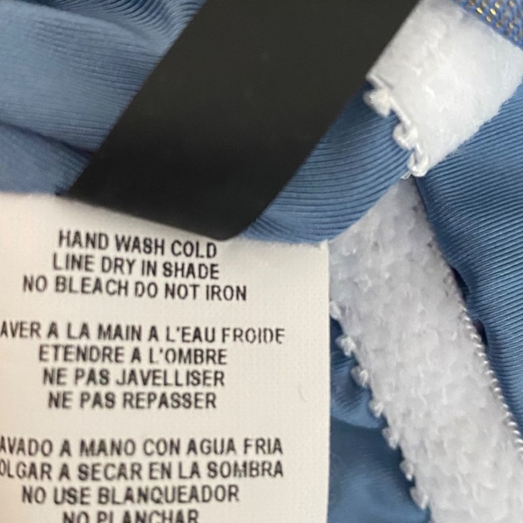 Soluna swimsuit denim blue sparkly adjustable straps, removable bra pads, - Picture 8 of 16